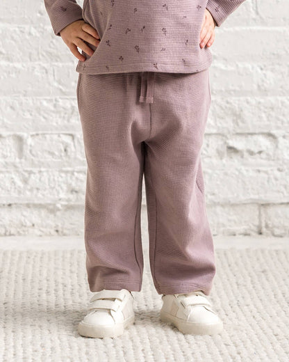 Clove Waffle Knit Straight Leg Pants
