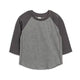 Louie Baseball Tee-Heather Charcoal