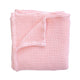 Rose Pink Waffle Bamboo Baby Blanket, 40"x40"- Soft Baby Swaddle Blanket Baby Shower Gift