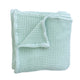 Seafoam Waffle Bamboo Baby Blanket, 40"x40"- Soft Baby Swaddle Blanket Gender Neutral Baby Shower Gift