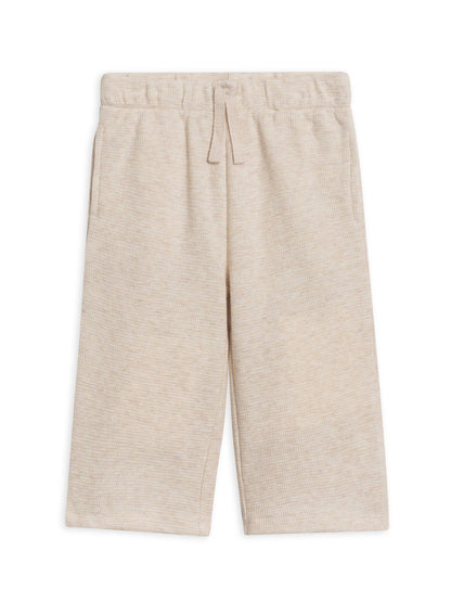 Clove Waffle Knit Straight Leg Pants