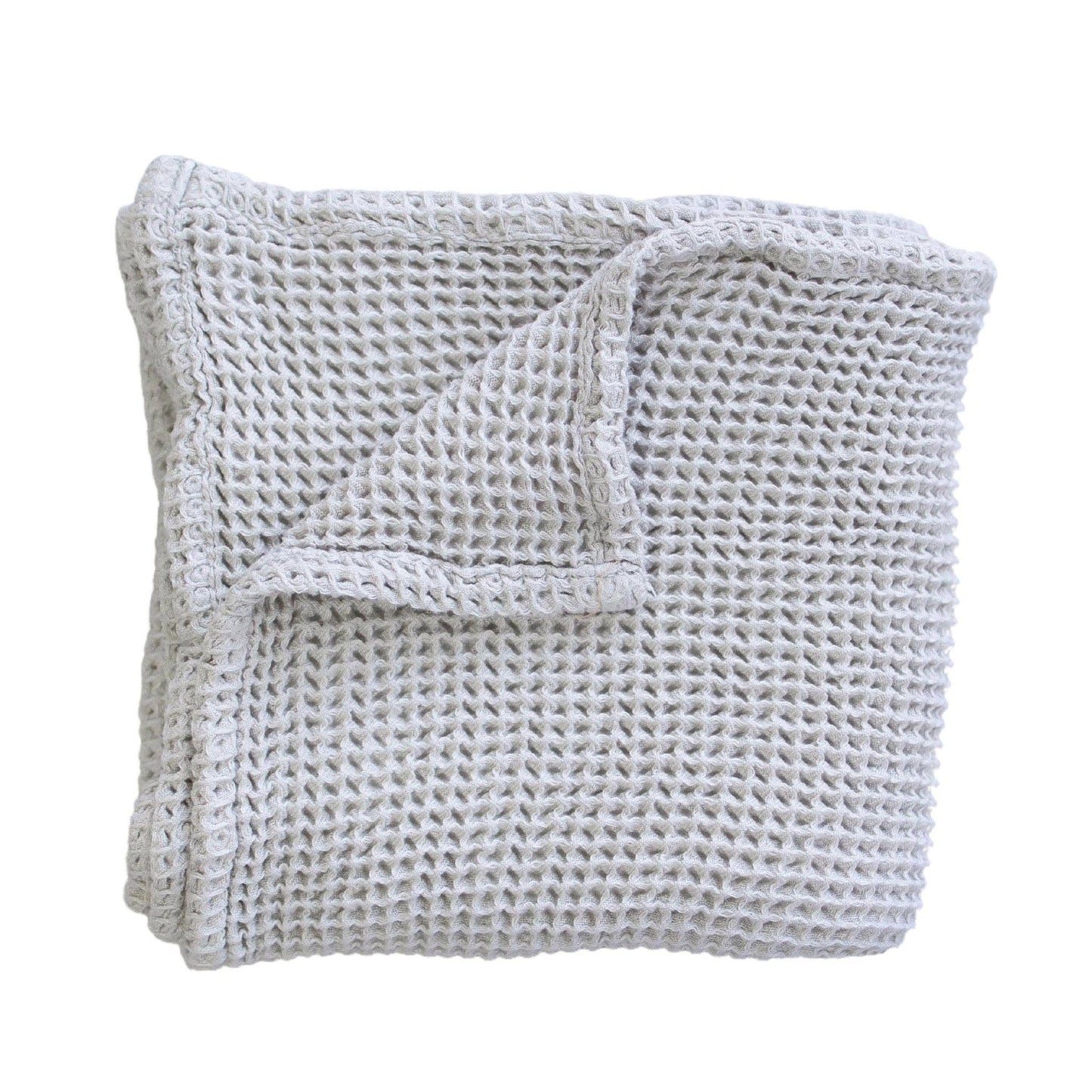 Grey Waffle Bamboo Baby Blanket, 40"x40"- Soft Baby Swaddle Blanket Gender Neutral Baby Shower Gift