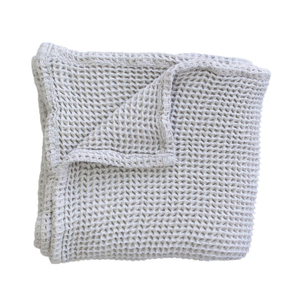 Grey Waffle Bamboo Baby Blanket, 40"x40"- Soft Baby Swaddle Blanket Gender Neutral Baby Shower Gift