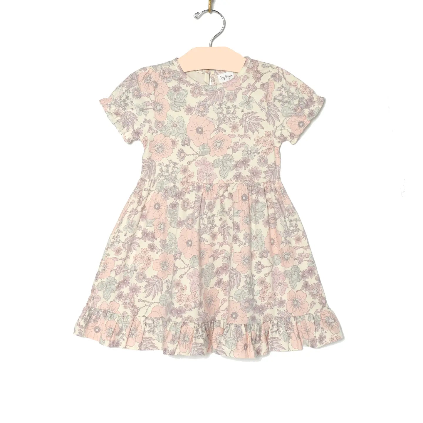 Flutter Puff Sleeve Dress
