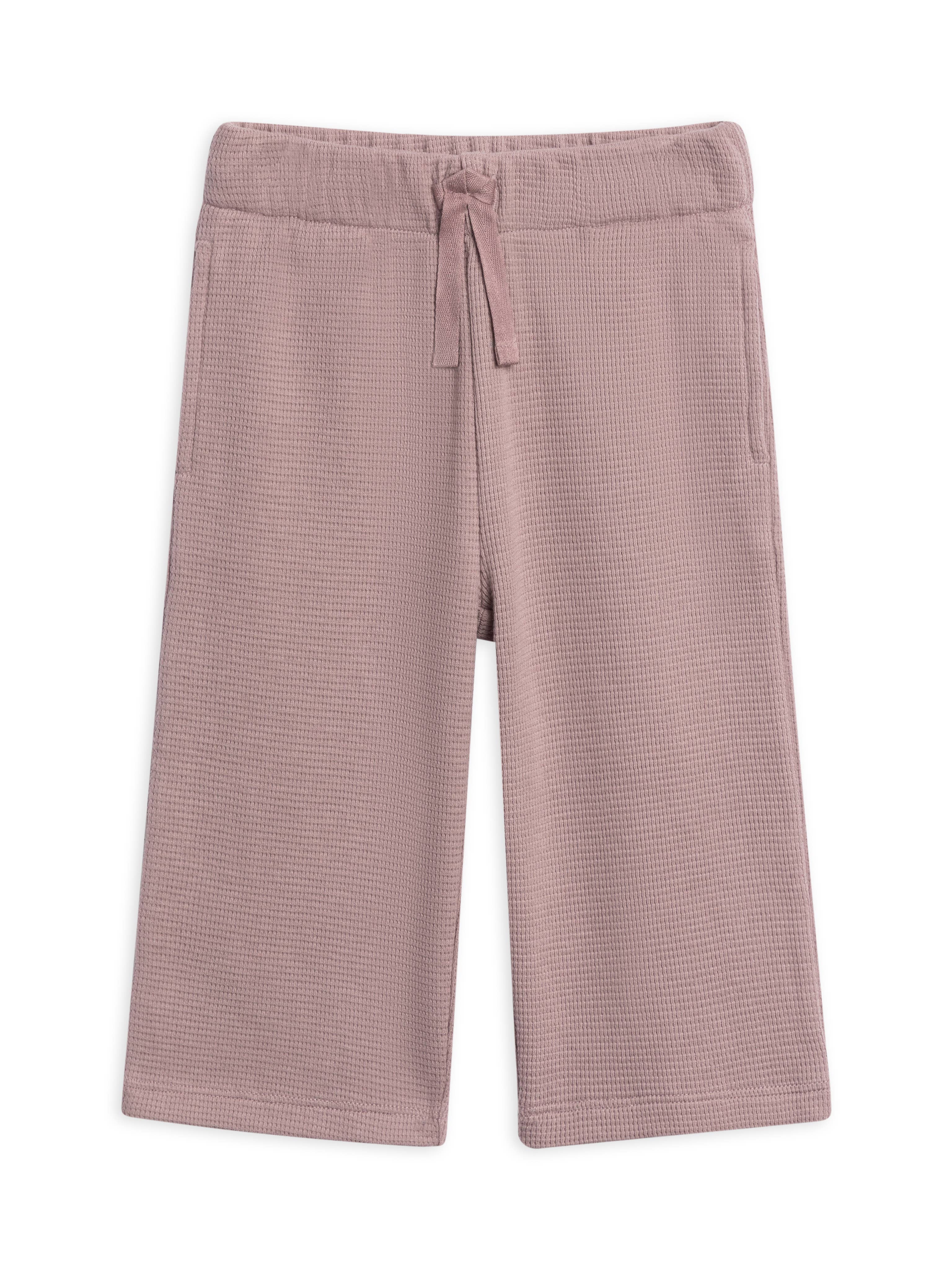 Clove Waffle Knit Straight Leg Pants