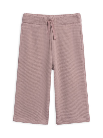Clove Waffle Knit Straight Leg Pants