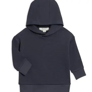 Cooper Waffle Knit Pullover-Navy